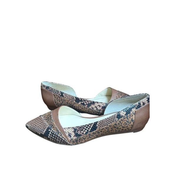 Jessica Simpson Women’s 8M Animal Print D’Orsay Pointed Toe Flats New - Picture 4 of 5